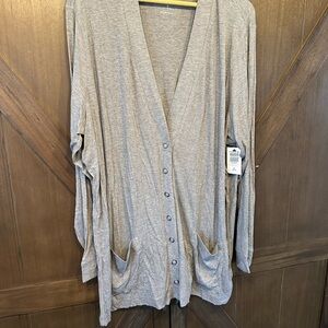 Torrid Heather Gray Snap Front Cardigan